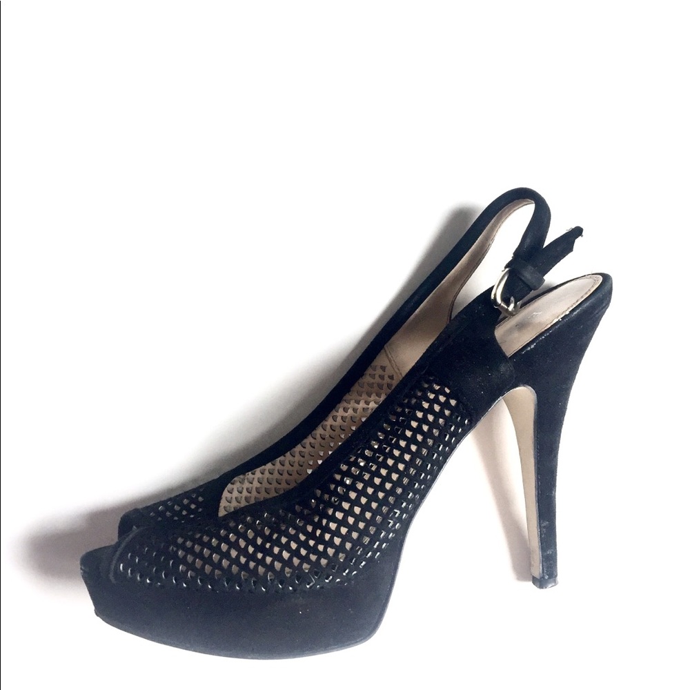 Enzo Angiolini high heels black open toe sandals